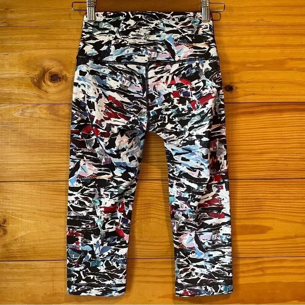 Lululemon Wunder Under High Rise Leggings Culture Clash Multi Black 4 W6AJES
